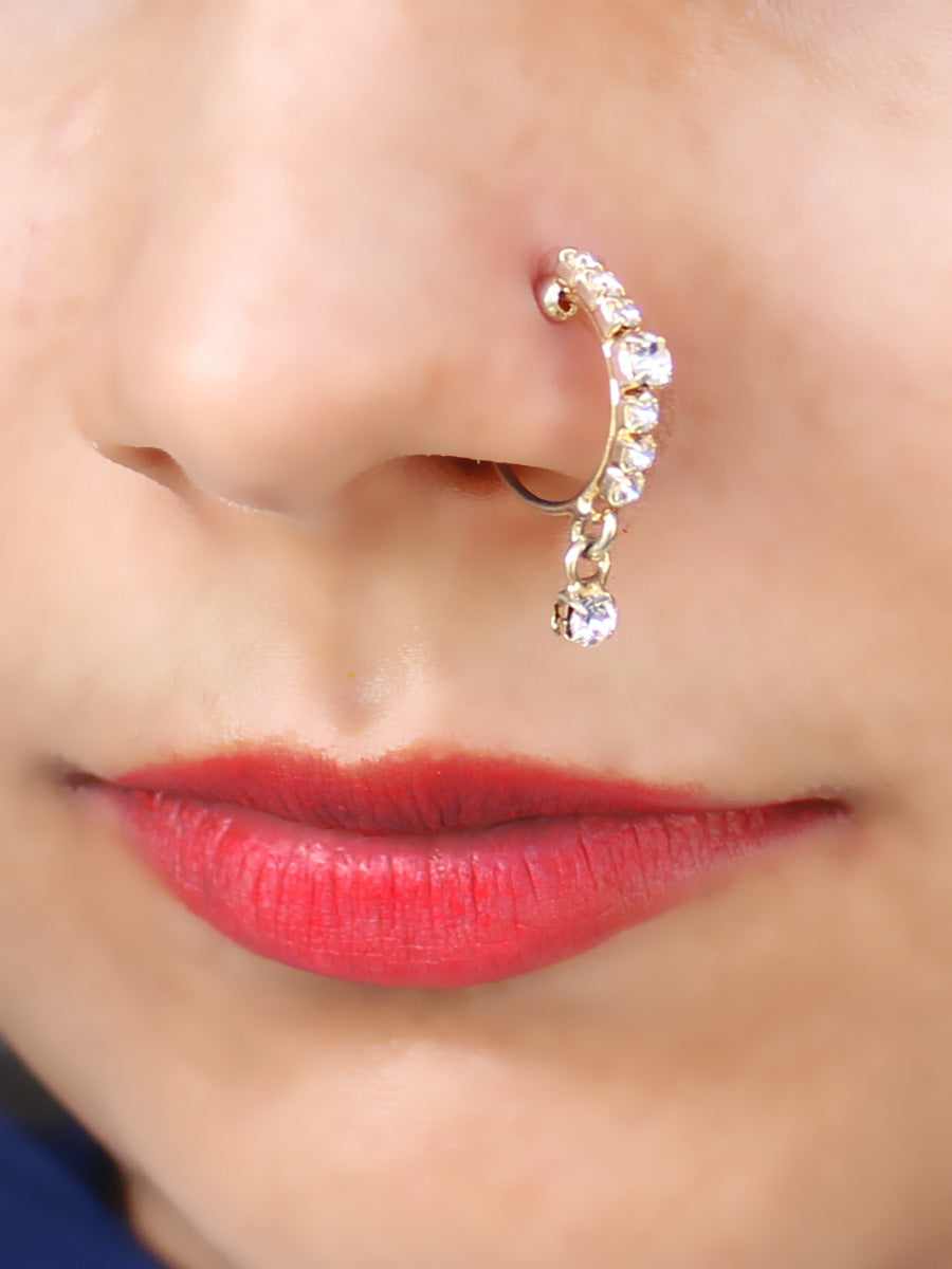 Ziya Nose Ring Indian Fashion Nose Ring for Ethnic Styling