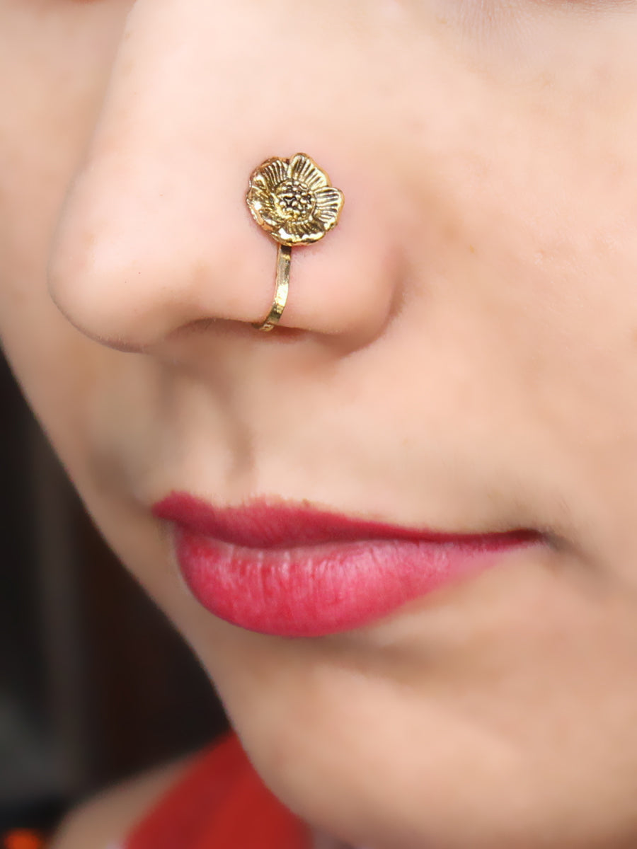 Kinjal Nose Ring Fast Shipping Indian Nath for Destination Weddings