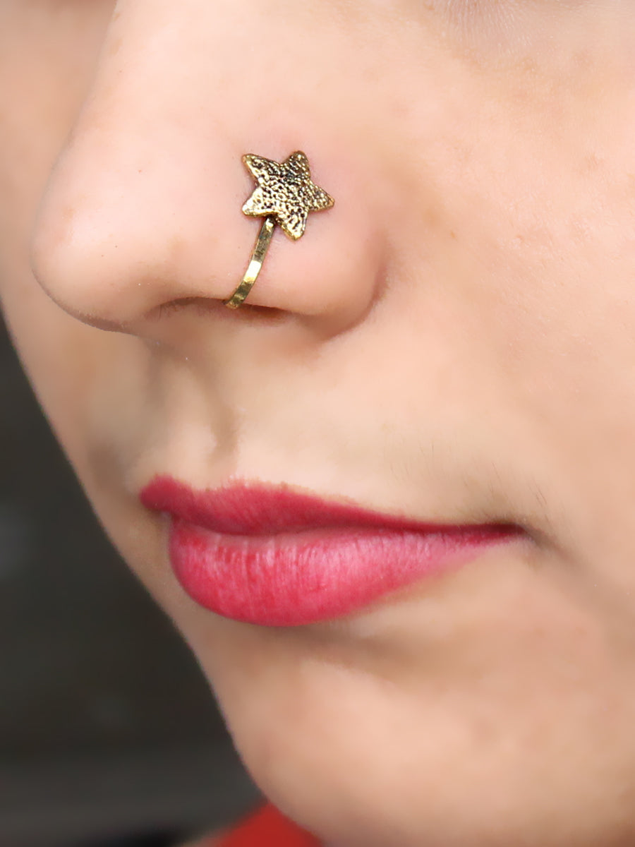 Tara Nose Ring Bollywood Style Nath for Saree & Lehenga Looks