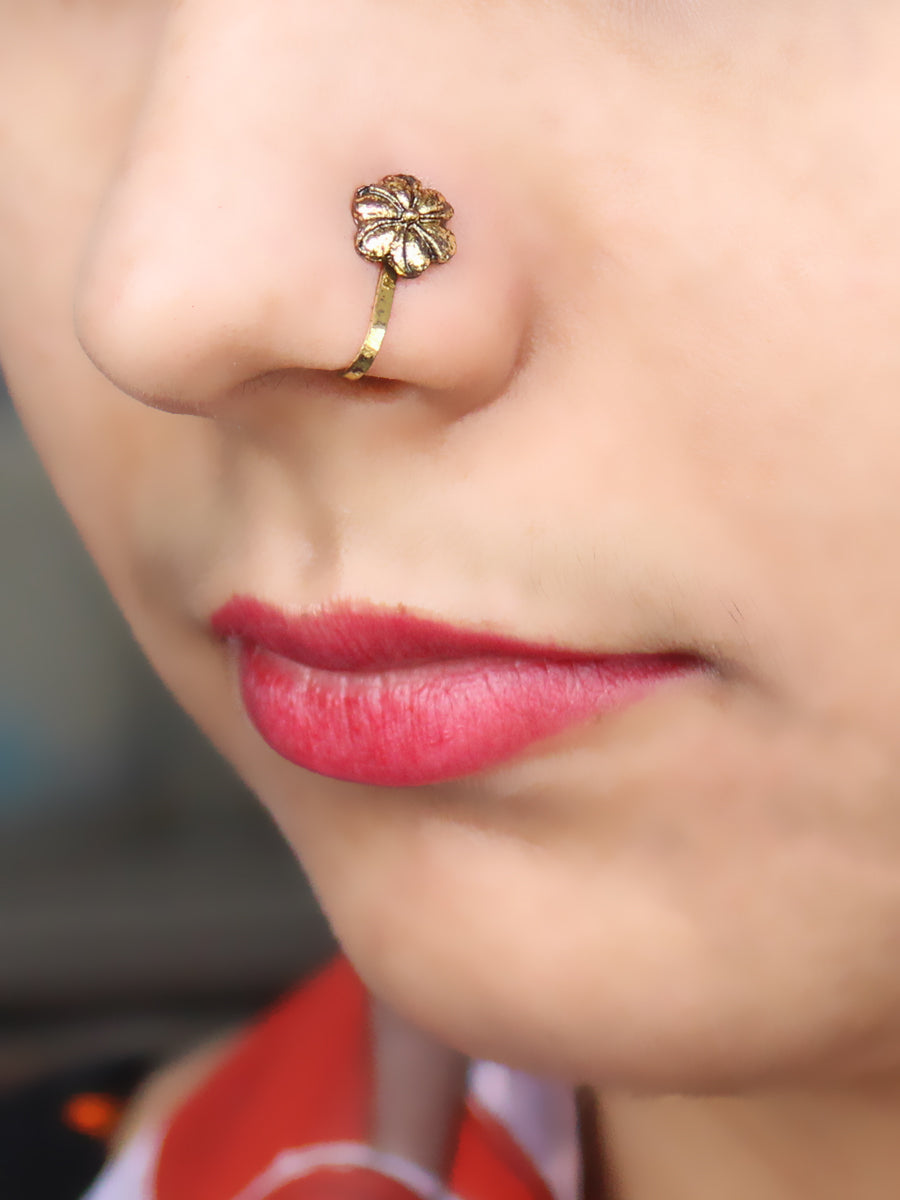 Romisa Nose Ring Indian Bridal & Party Wear Nath for NRIs