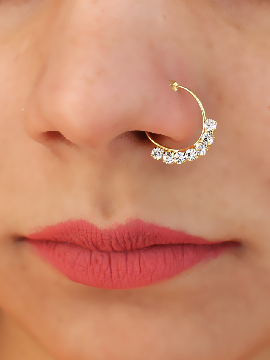 Avni Nose Ring Luxury Indian Nose Ring with International Shipping