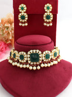 Nida Necklace Set-Green