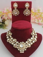 Gujrat Necklace Set-White