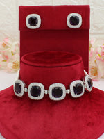 Aizawl Necklace Set-Purple
