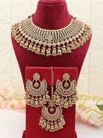 Ghazal Necklace Set-Pastel Pink