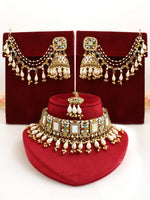 Rasika Mirror Necklace Set-Multicolor
